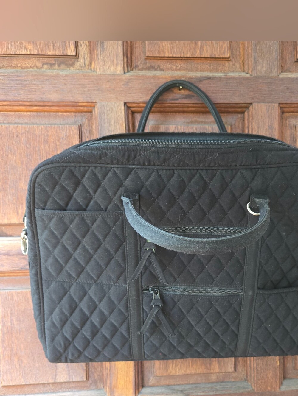 Vera Bradley Black Laptop Carrying Case